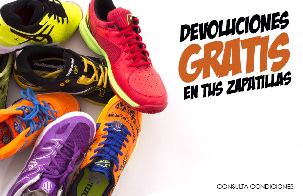 Devoluciones gratis en zapatillas de pádel en Navidad