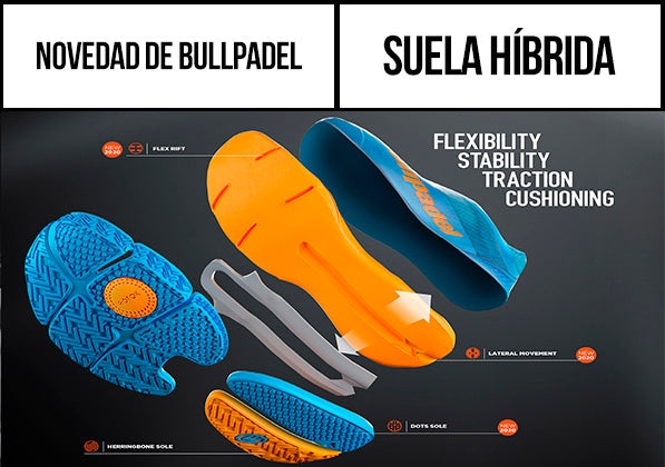 suela híbrida bullpadel