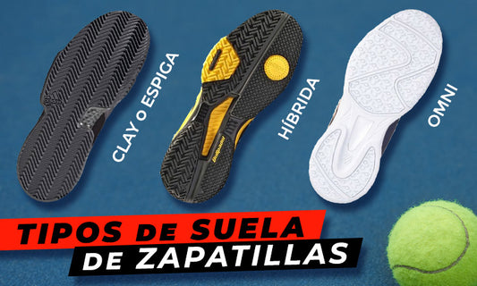 Tipo de suela en el pádel