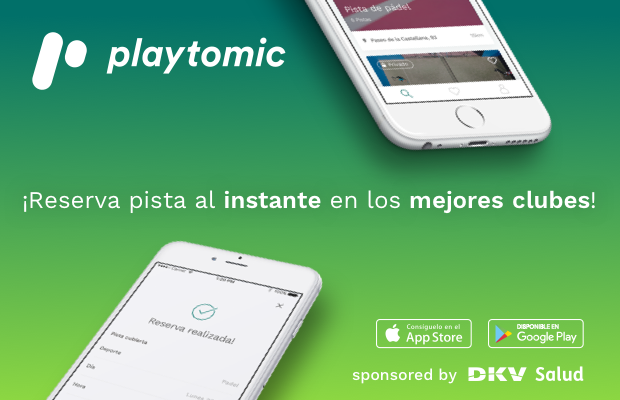 Playtomic, tu app para reservar pistas de padel y tenis.