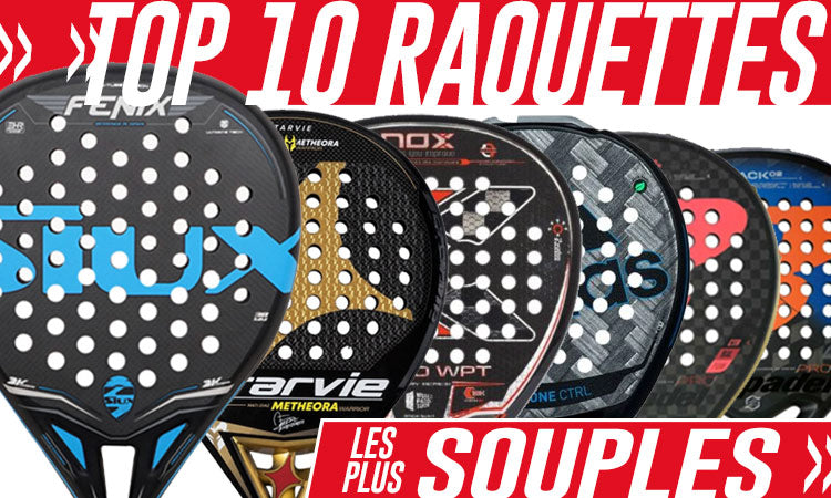 raquettes de padel souples