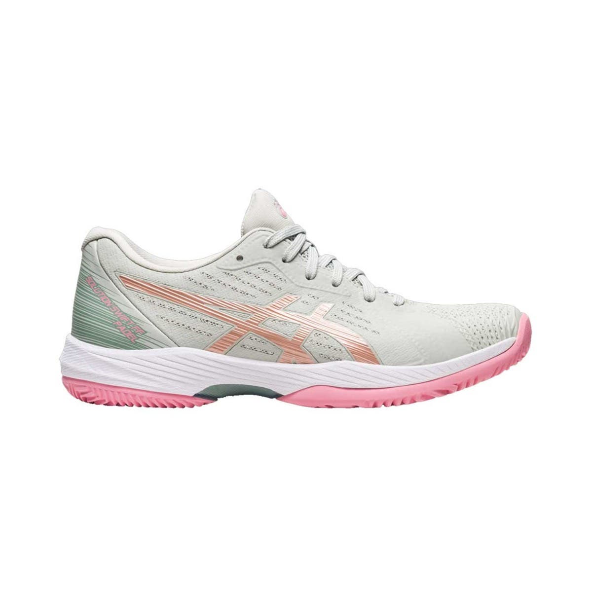 ASICS SOLUTION SWIFT FF PADEL GRIS ROSA MUJER 1042A204-020