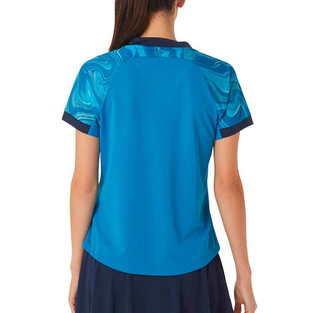 CAMISETA TIRANTES ASICS WOMEN MATCH GRAPHIC SS TOP 2042A251 MUJER AZUL