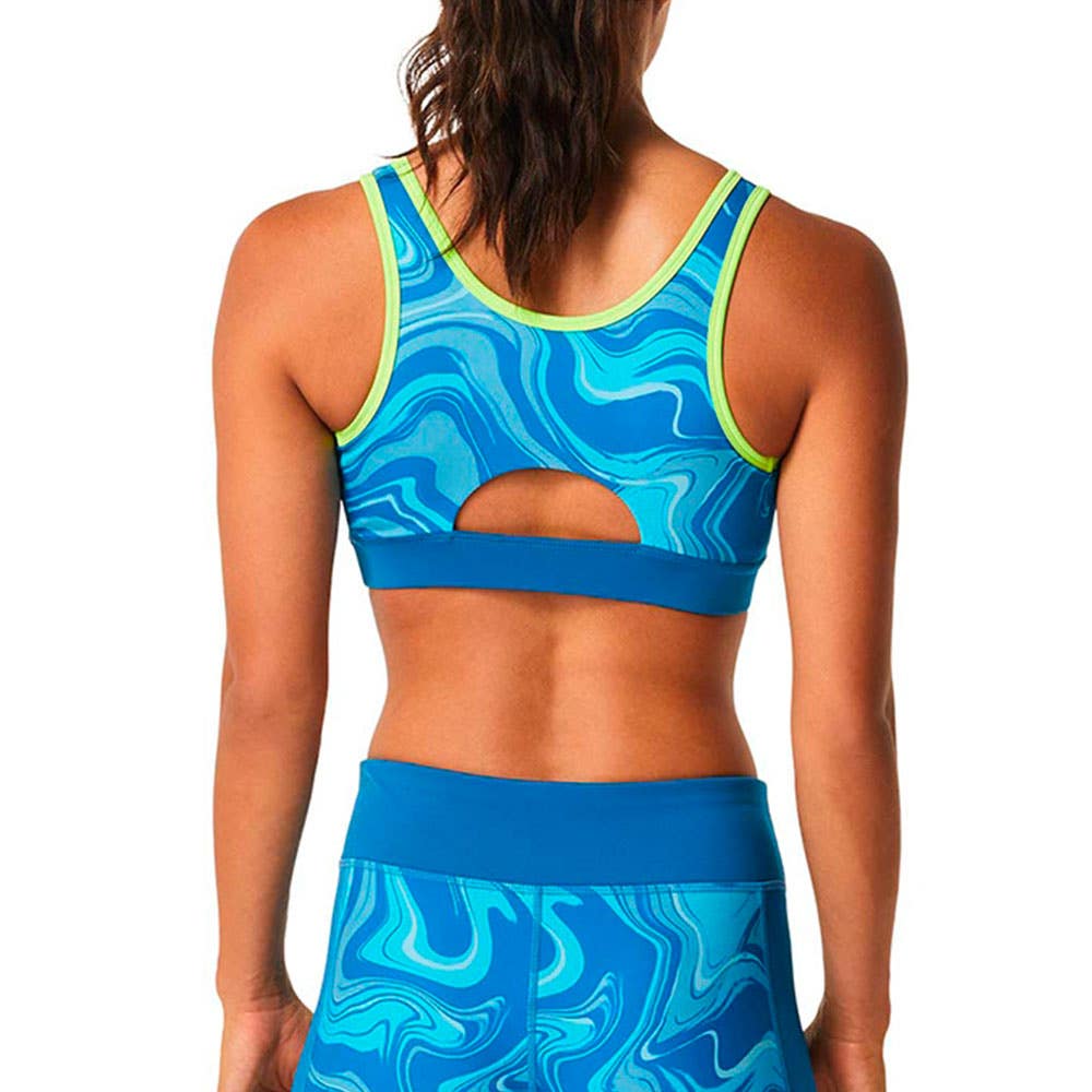 SUJETADOR ASICS WOMEN GRAPHIC BRA 2042A269 MUJER AZUL