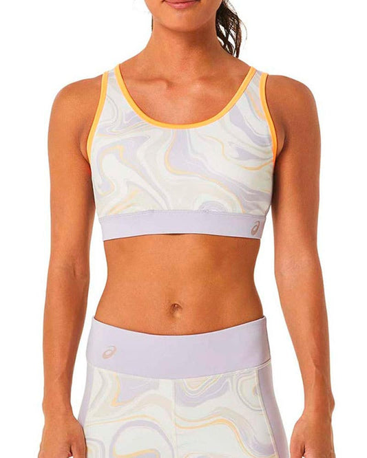 SUJETADOR ASICS WOMEN GRAPHIC BRA 2042A269 MUJER BLANCO