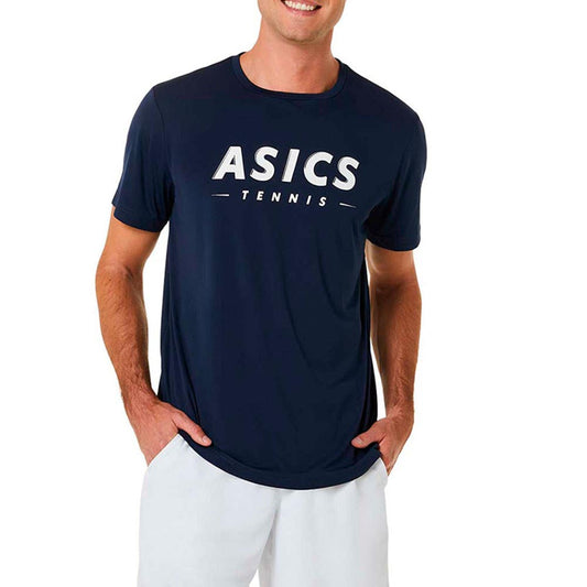 CAMISETA ASICS MEN COURT TENNIS GRAPHIC TEE 2041A259 AZUL