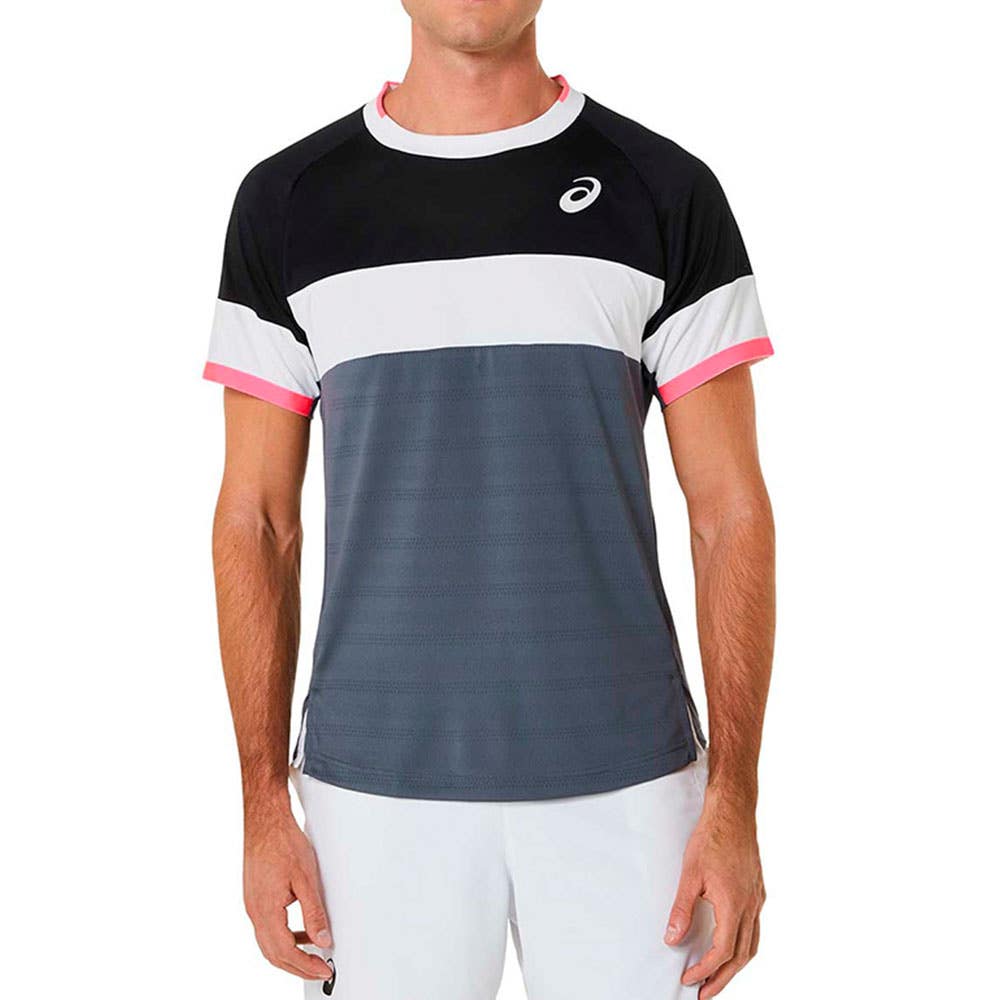 CAMISETA ASICS MEN MATCH SS TOP 2041A244 NEGRO