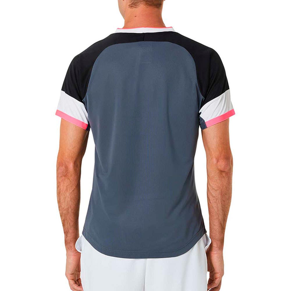 CAMISETA ASICS MEN MATCH SS TOP 2041A244 NEGRO