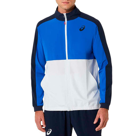 CHAQUETA ASICS MEN MATCH JACKET 2041A249 AZUL AQUA