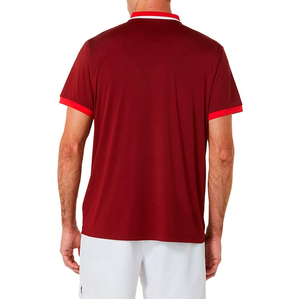 POLO ASICS MEN COURT 2041A256 RED