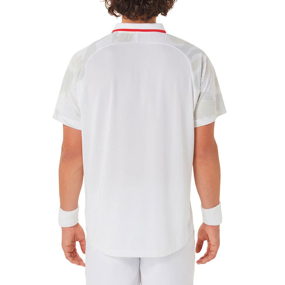 POLO ASICS MEN COURT GRAPHIC 2041A252 WHITE