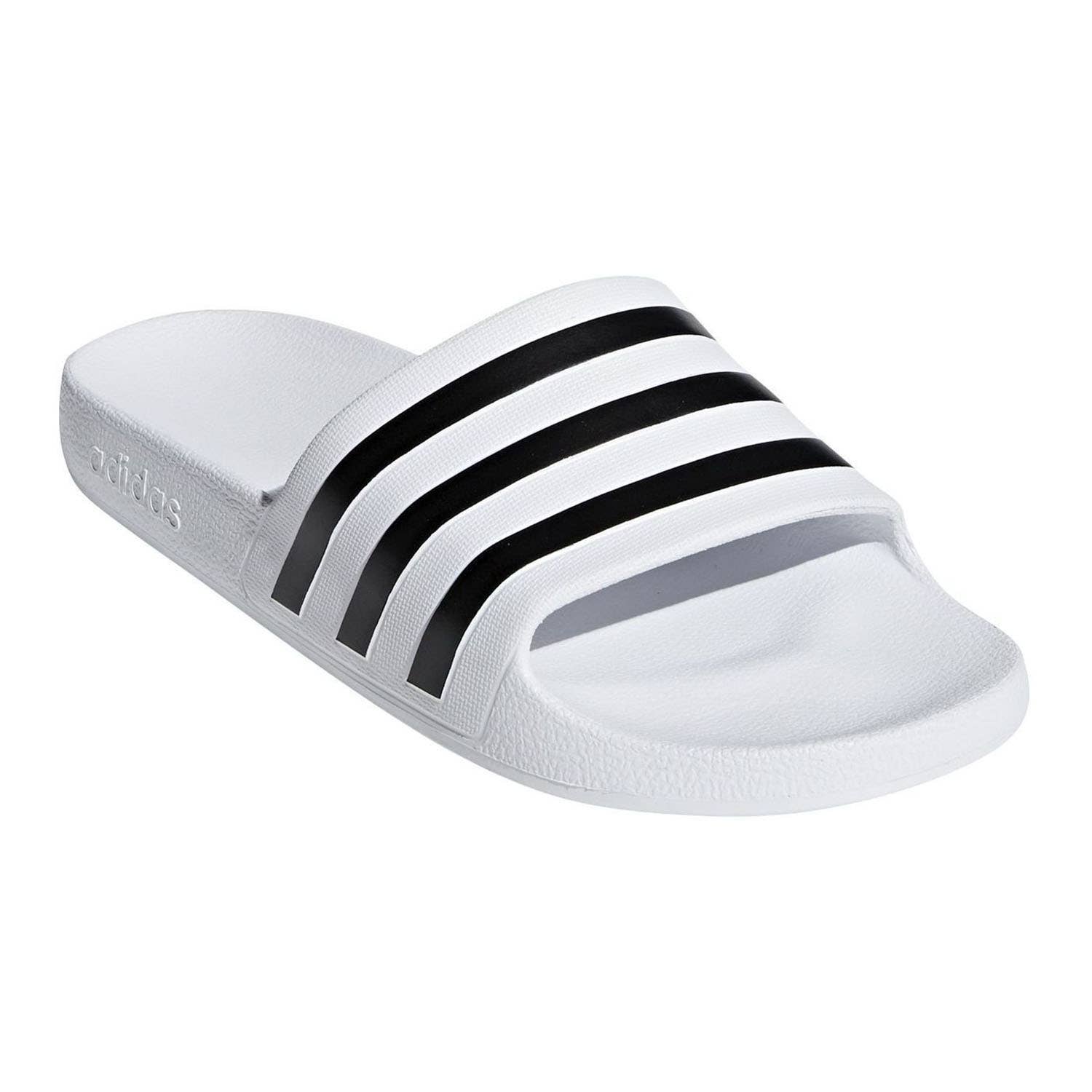 CHANCLAS ADIDAS ADILETTE AQUA BLANCO NEGRO UNISEX