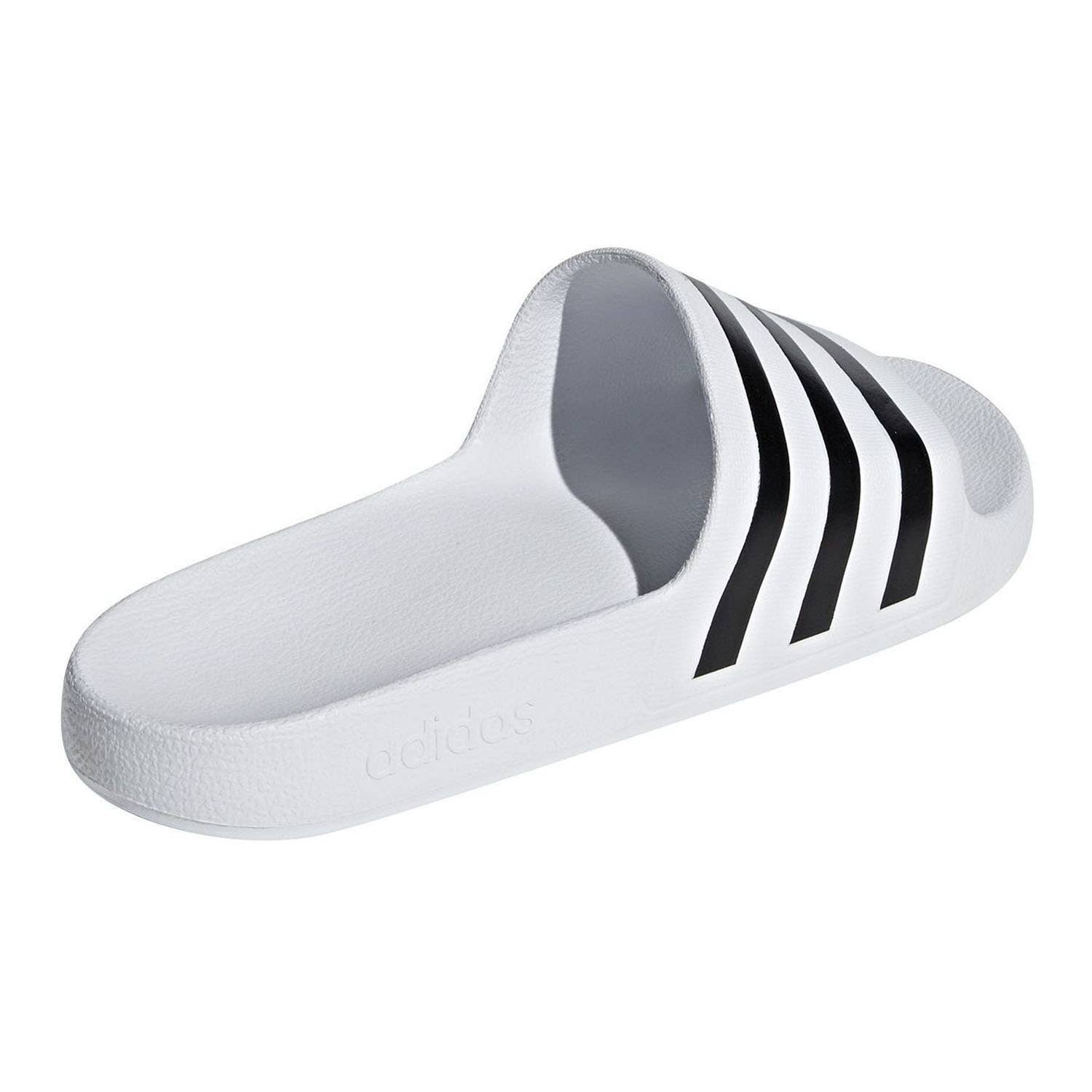 CHANCLAS ADIDAS ADILETTE AQUA BLANCO NEGRO UNISEX