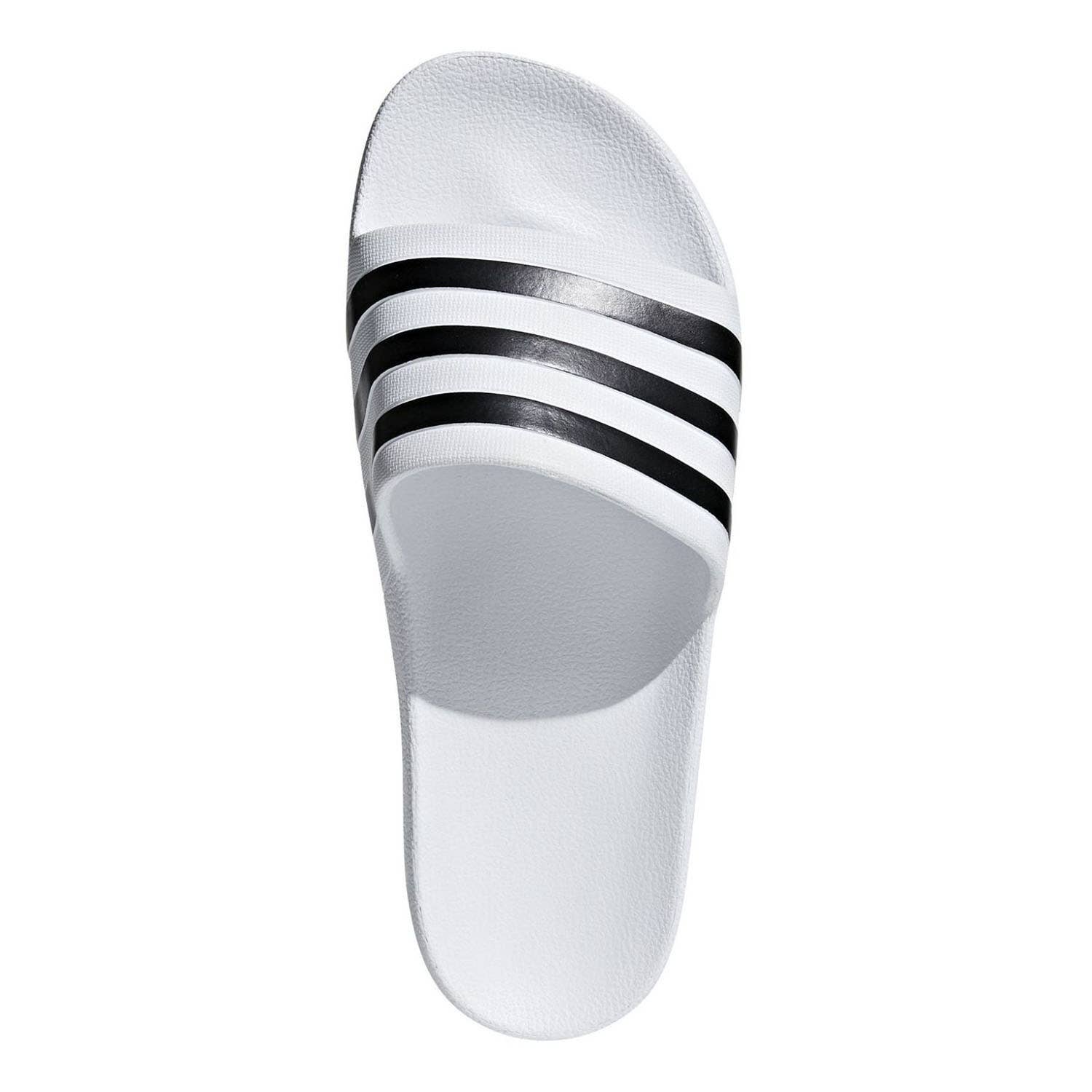CHANCLAS ADIDAS ADILETTE AQUA BLANCO NEGRO UNISEX