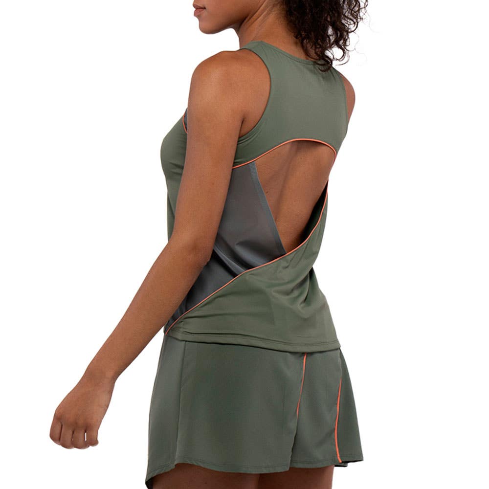 CAMISETA SIN MANGAS SIUX MUJER WISH VERDE