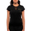 CAMISETA SIUX MUJER MATCH NEGRO