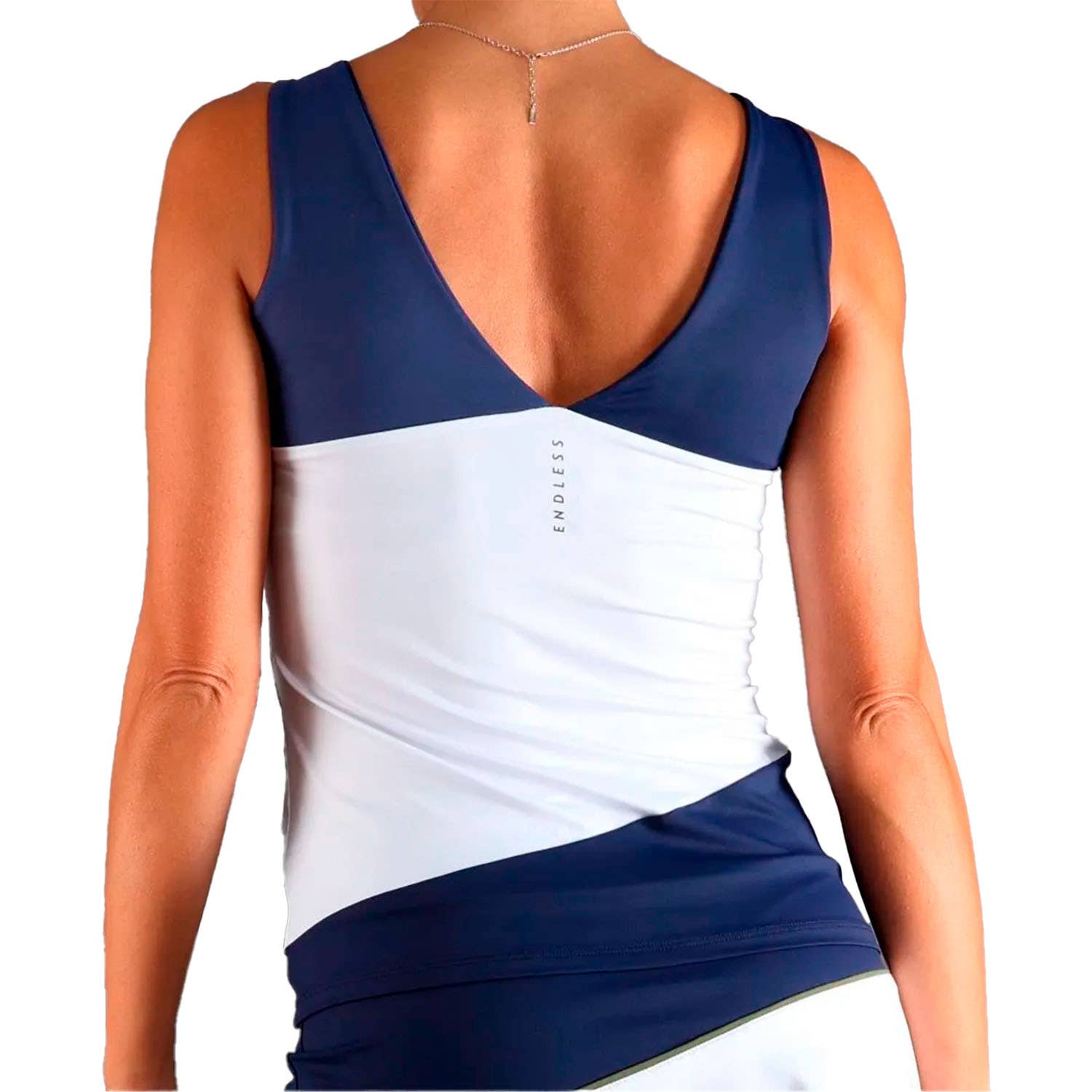 CAMISETA ENDLESS CURVE TITANIUM MUJER AZUL MARINO