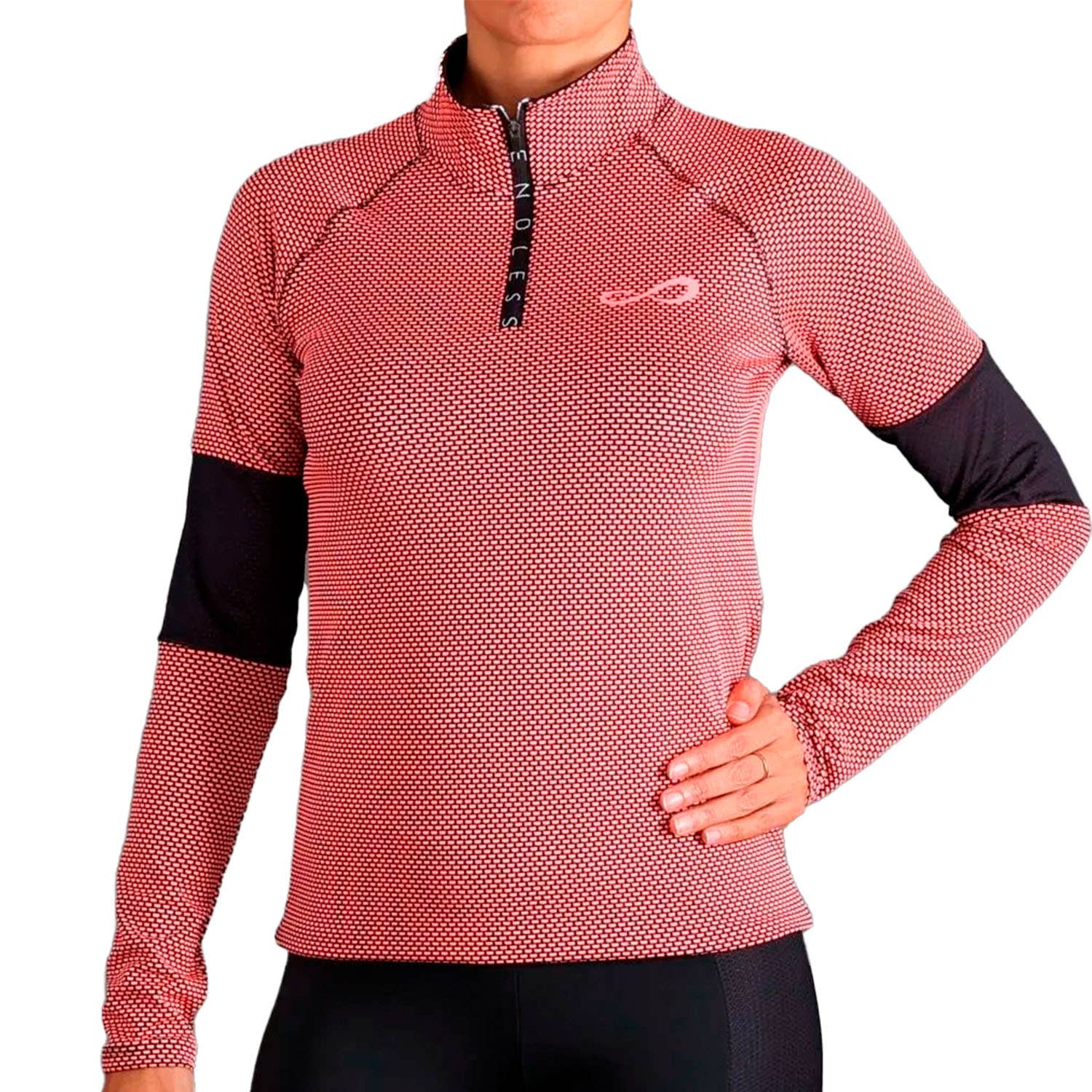 SUDADERA ENDLESS KIRSCH ICONIC MUJER CORAL