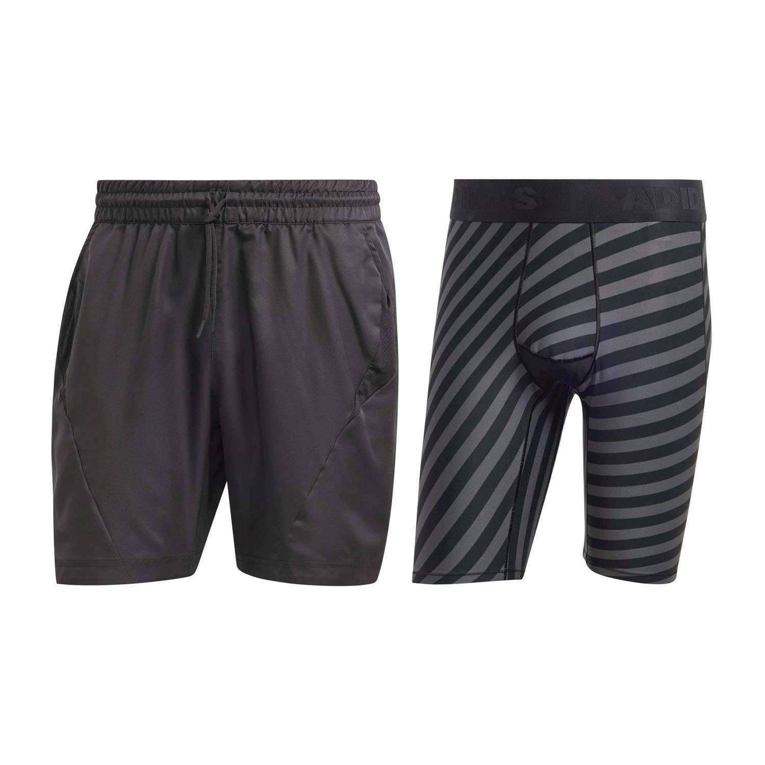 PANTALÓN CORTO ADIDAS NY 2N1 NEGRO