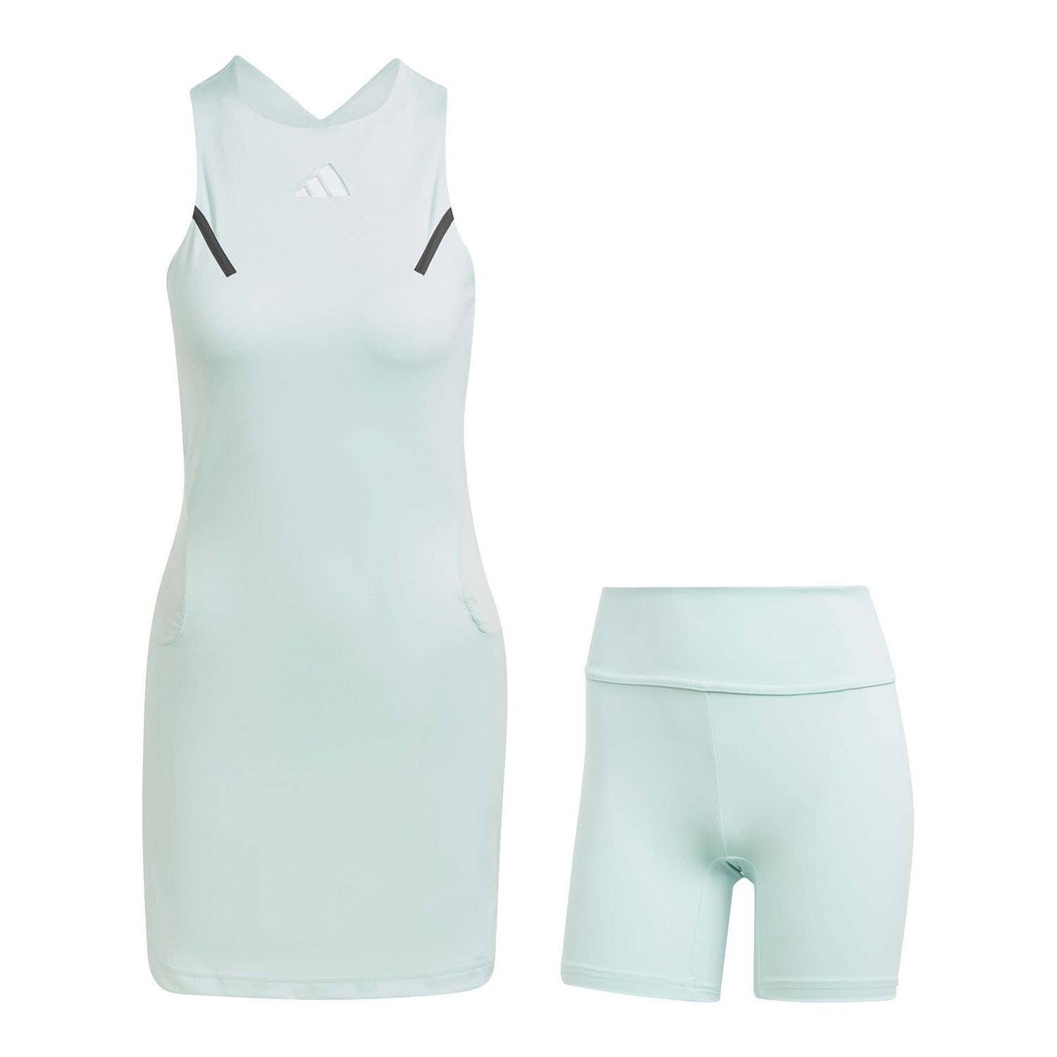 VESTIDO ADIDAS T PREMIUM AZUL CELESTE