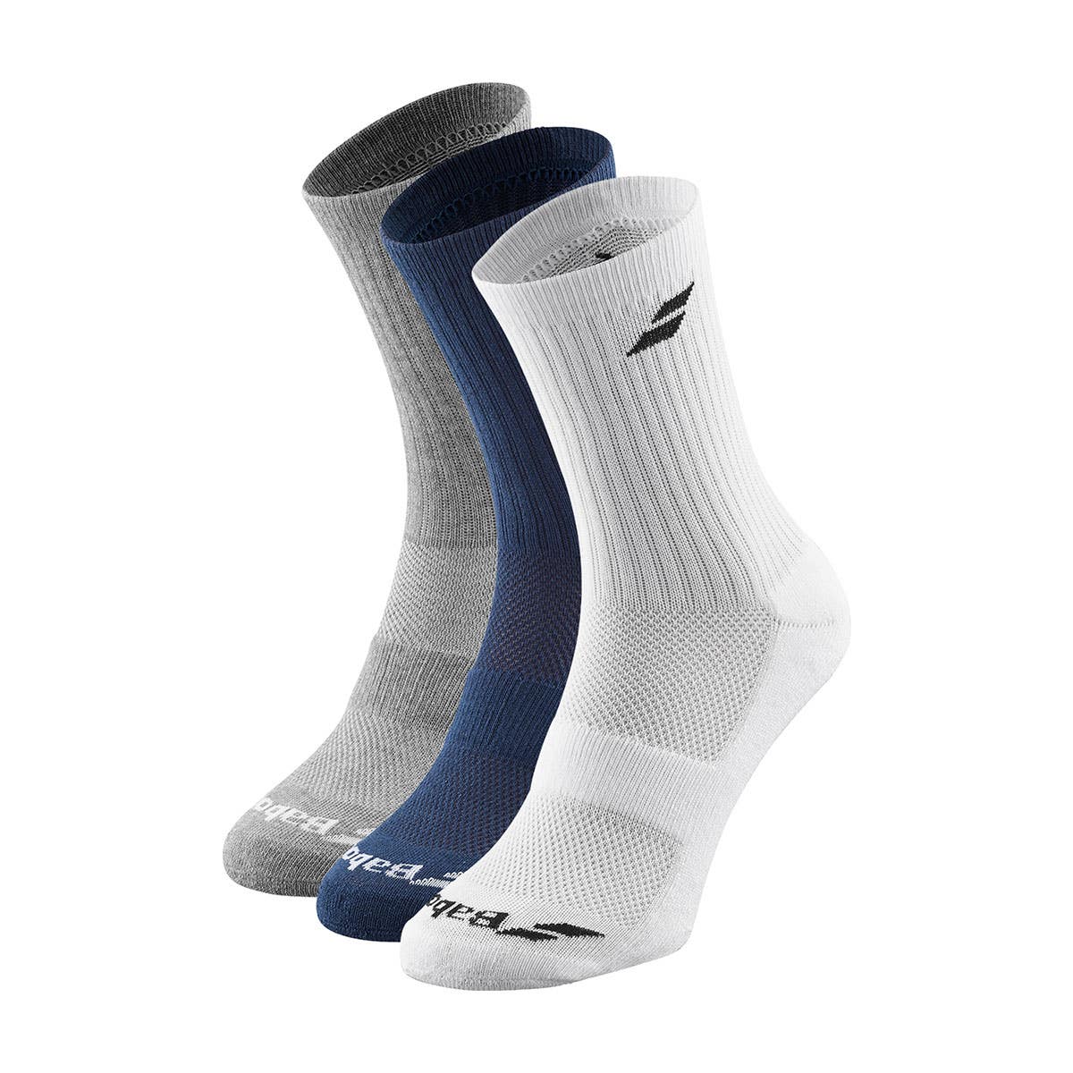 PACK 3 CALCETINES BABOLAT UNISEX BLANCO/AZUL