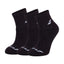 PACK 3 PARES CALCETINES BABOLAT QUARTER NEGRO