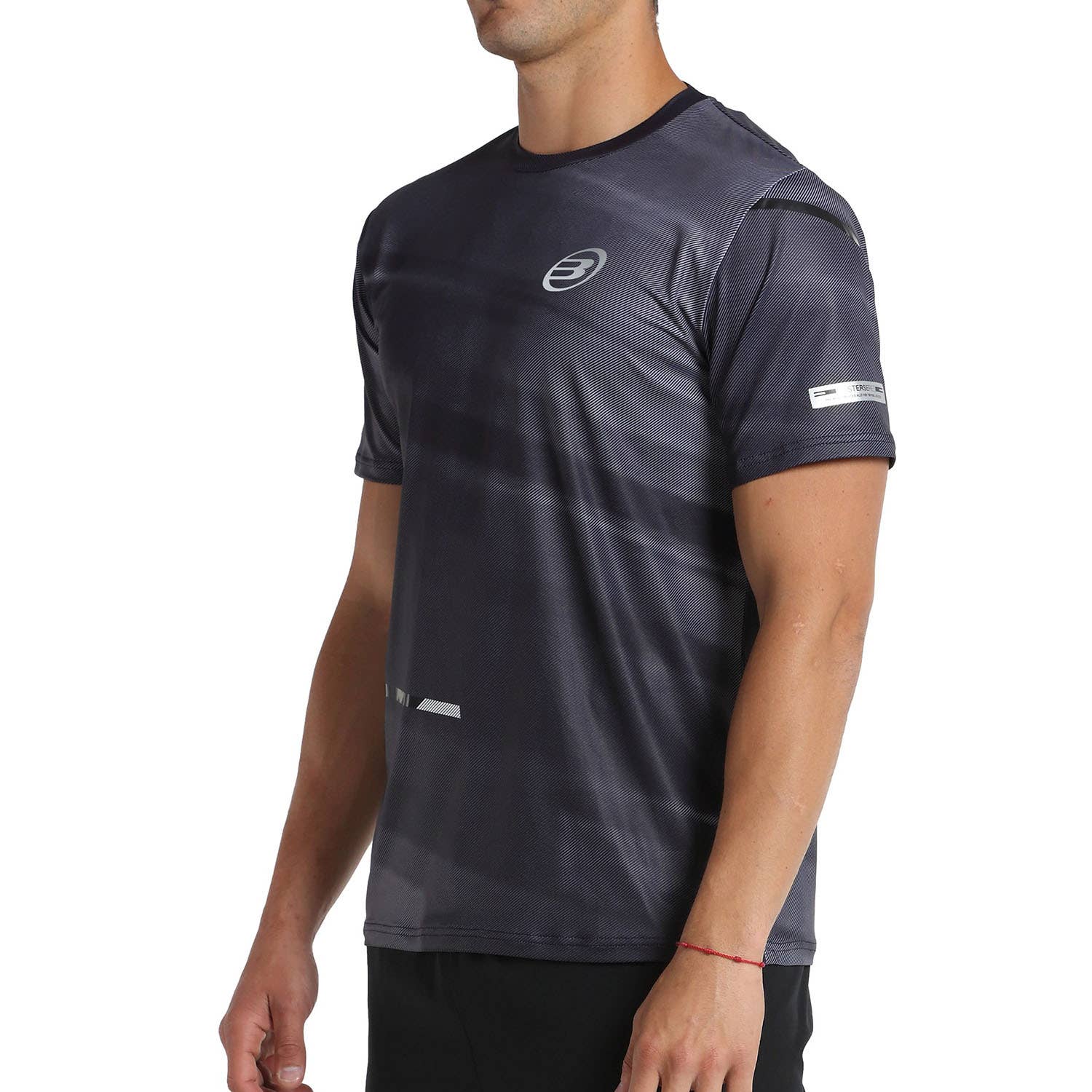 CAMISETA BULLPADEL ADULA NEGRO