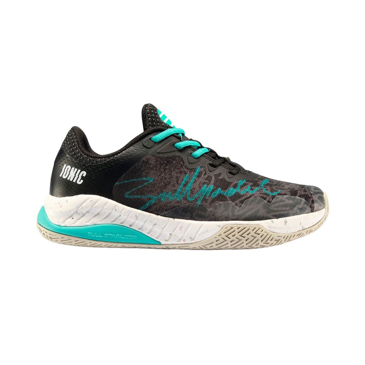 BULLPADEL IONIC W 24V NEGRO/TURQUESA MUJER