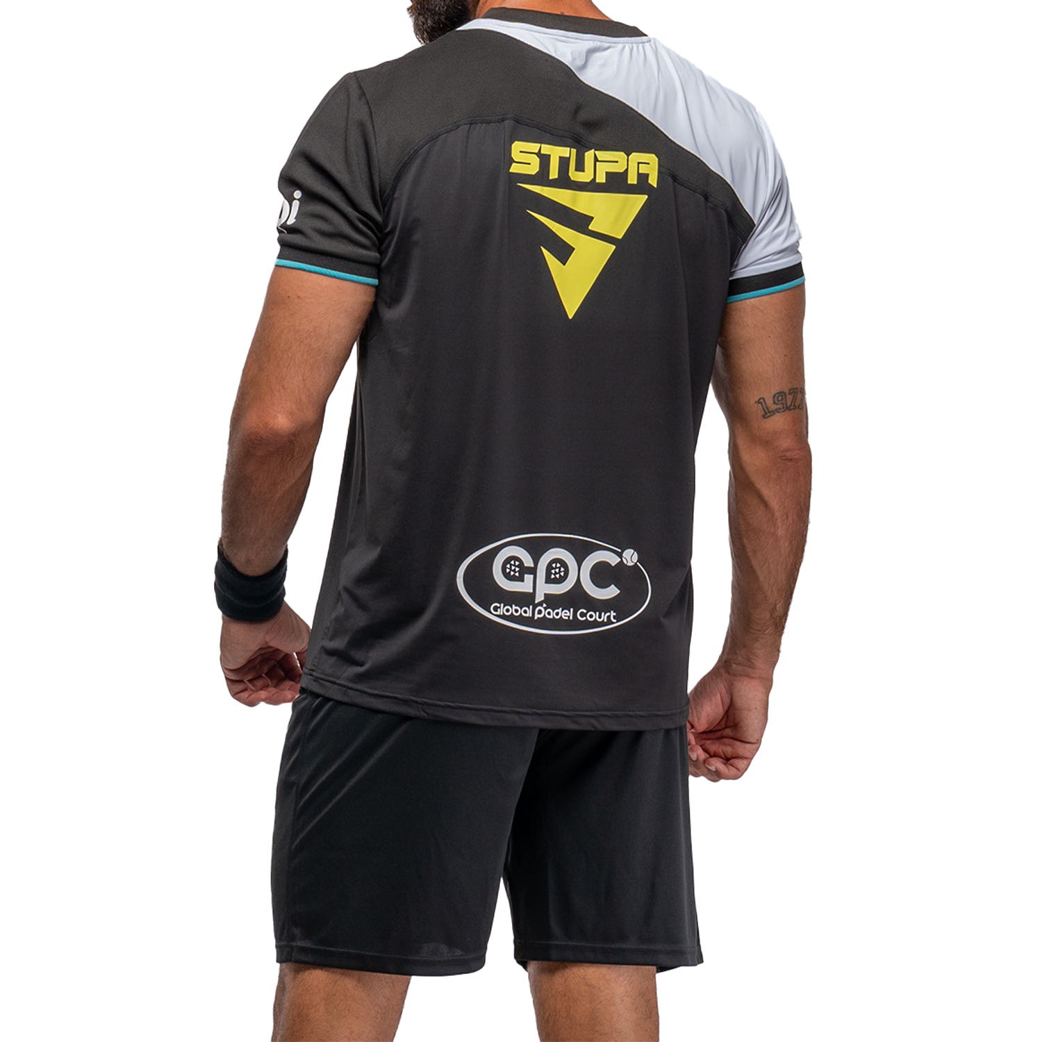 CAMISETA SIUX ELECTRA STUPA OFICIAL HOMBRE FW24 NEGRO