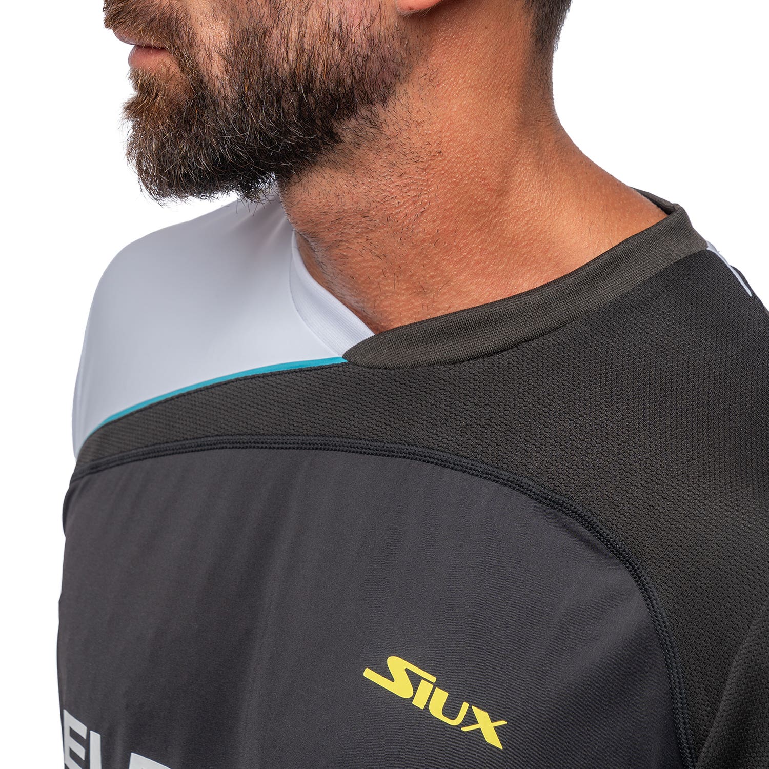 CAMISETA SIUX ELECTRA STUPA OFICIAL HOMBRE FW24 NEGRO