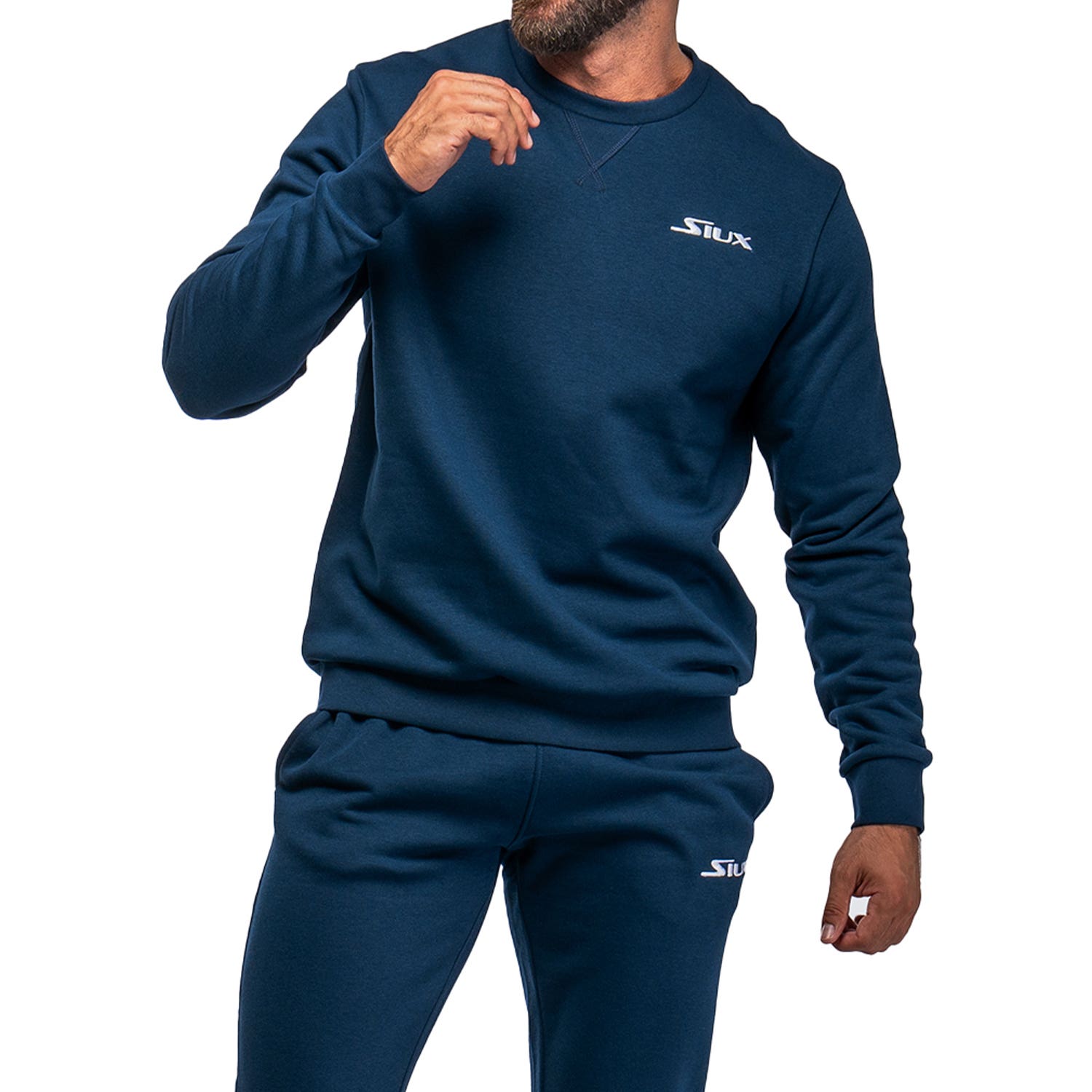 SUDADERA SIUX BASIC AZUL MARINO