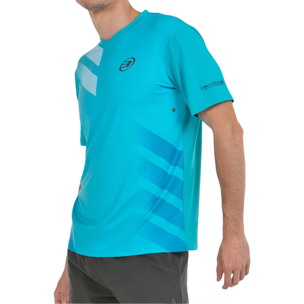 CAMISETA BULLPADEL MARON AZUL TURQUESA