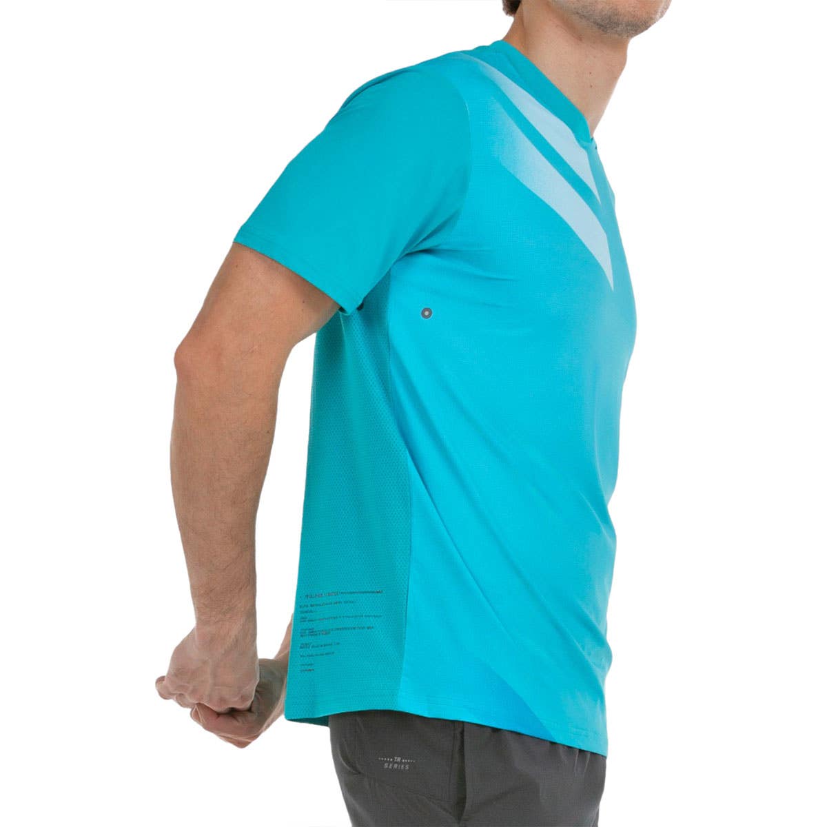 CAMISETA BULLPADEL MARON AZUL TURQUESA