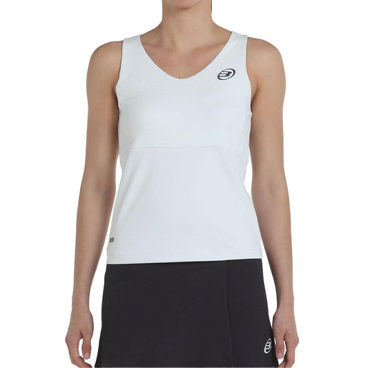 CAMISETA SIN MANGAS BULLPADEL PORRU MUJER BLANCO