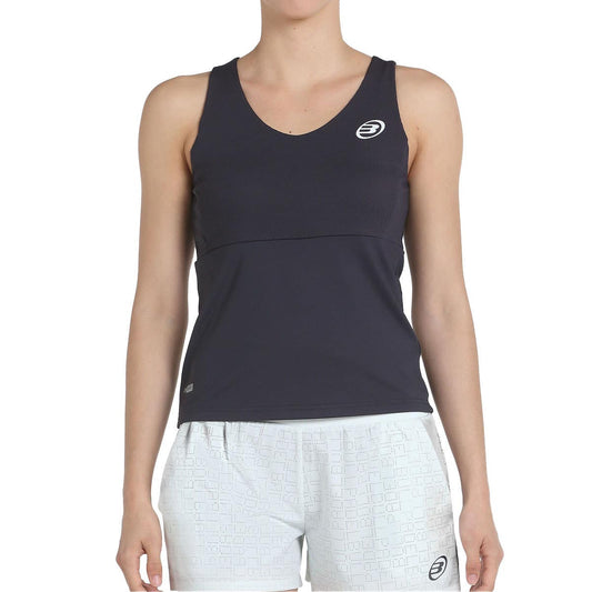 CAMISETA SIN MANGAS BULLPADEL PORRU MUJER NEGRO
