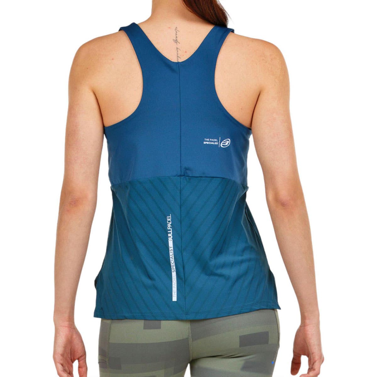CAMISETA BULLPADEL TIRANTES OZA MUJER AZUL MARINO