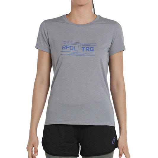 CAMISETA MANGA CORTA BULLPADEL TARF MUJER GRIS