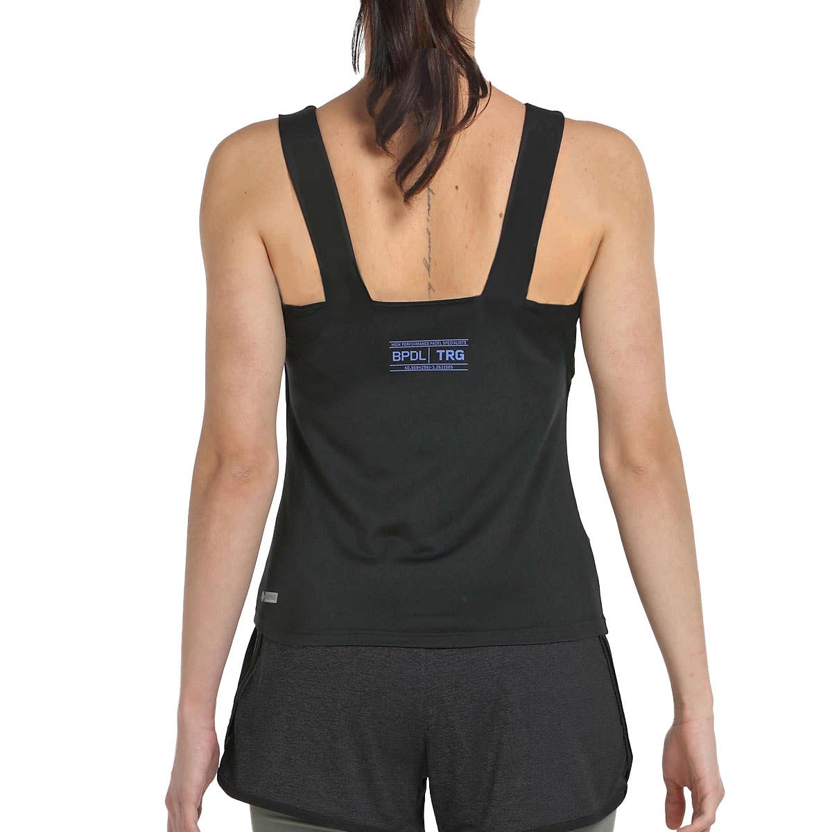 CAMISETA TIRANTES BULLPADEL TAIYI MUJER NEGRO