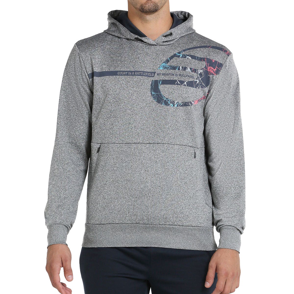 SUDADERA BULLPADEL BAIONA GRIS
