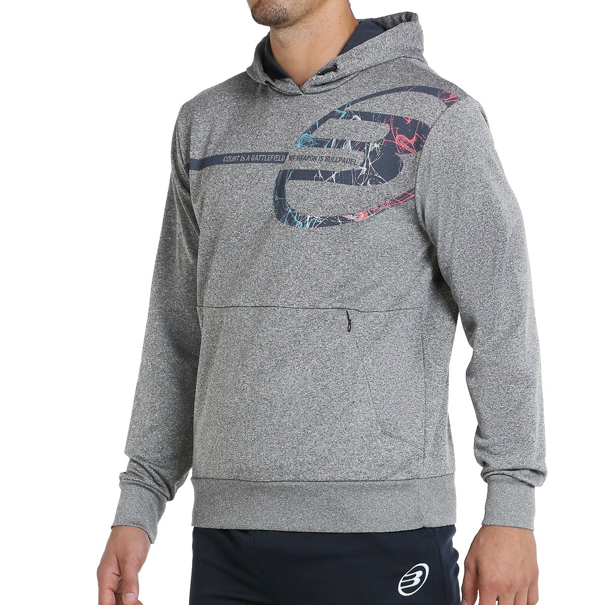 SUDADERA BULLPADEL BAIONA GRIS