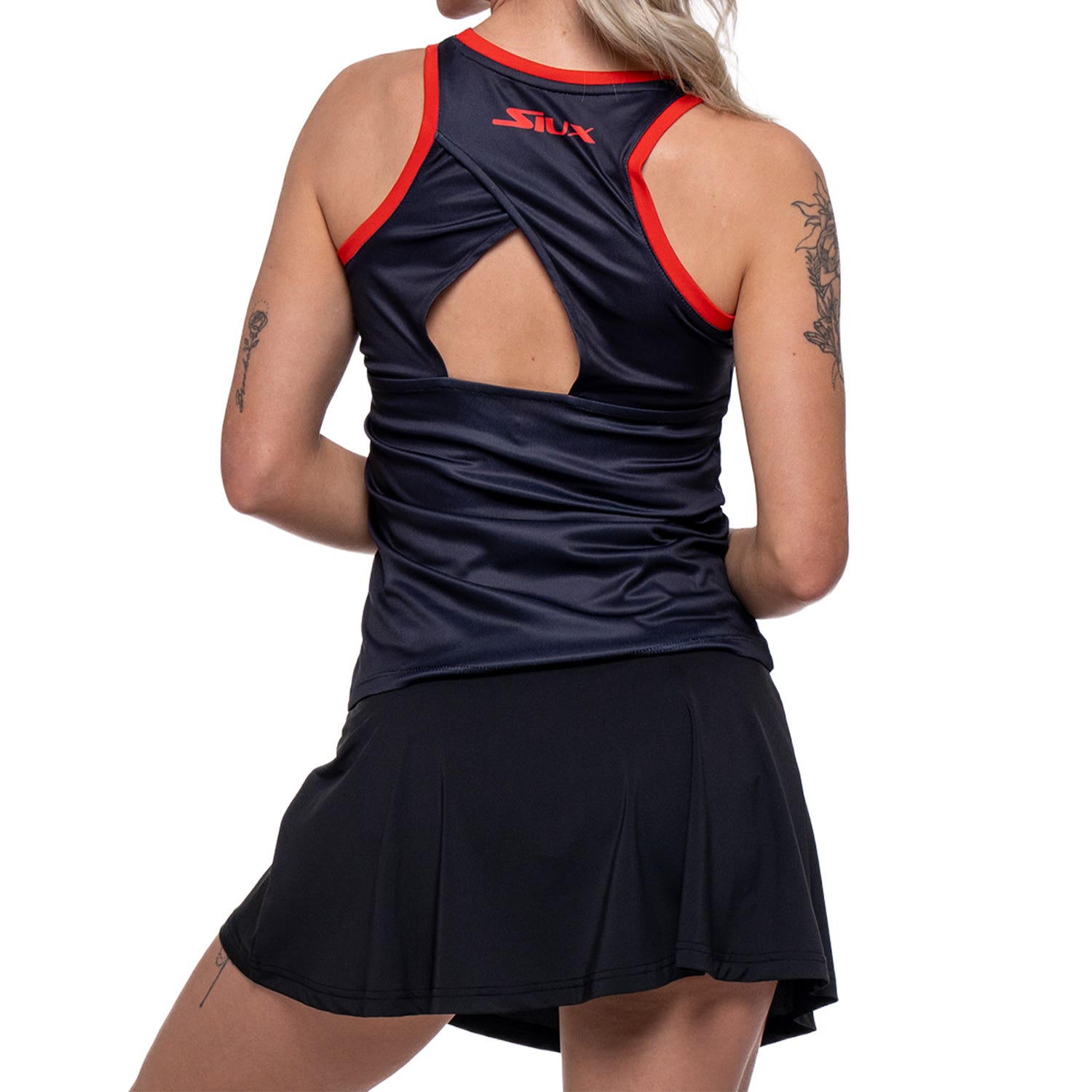 CAMISETA SIN MANGAS SIUX SPLASH MUJER ROJA