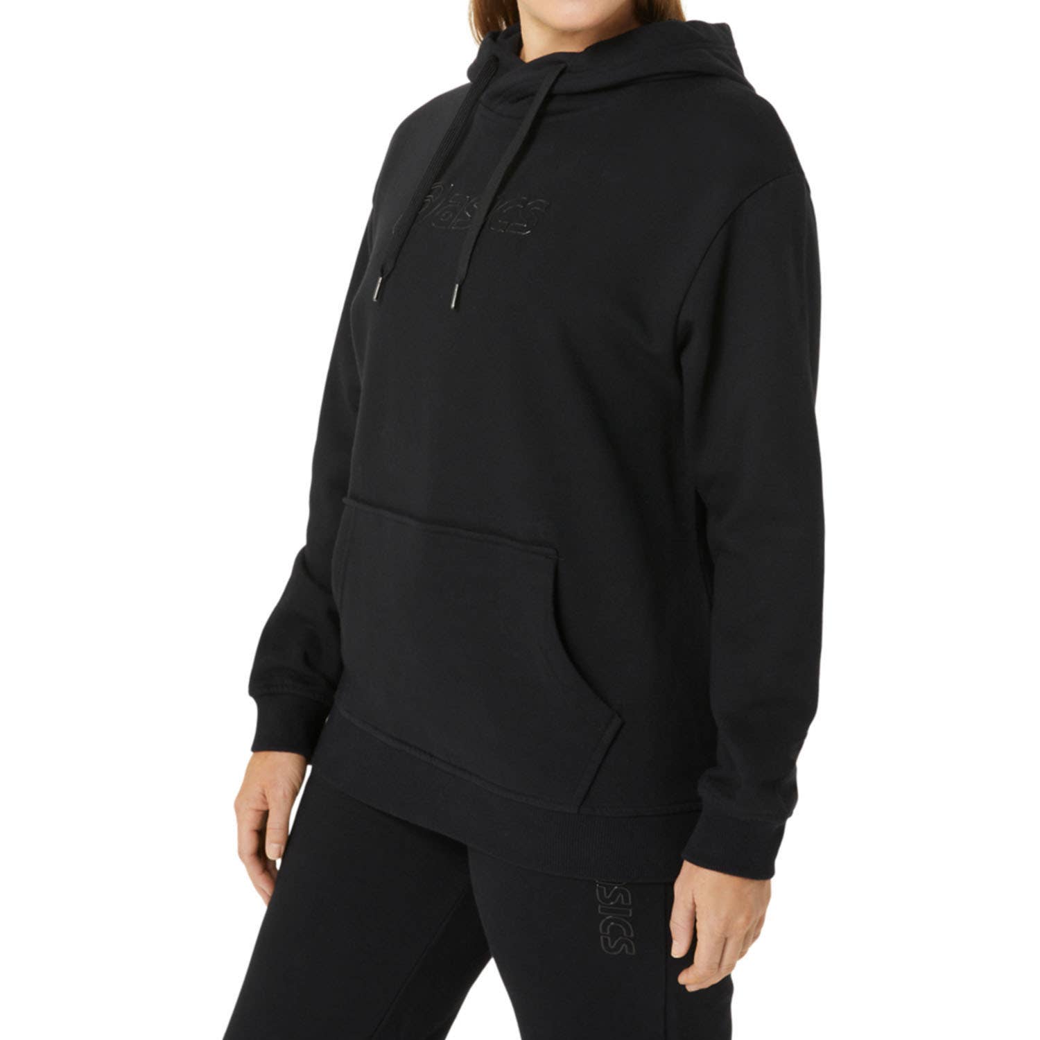 SUDADERA CON CAPUCHA ASICS LOGO OTH MUJER NEGRO