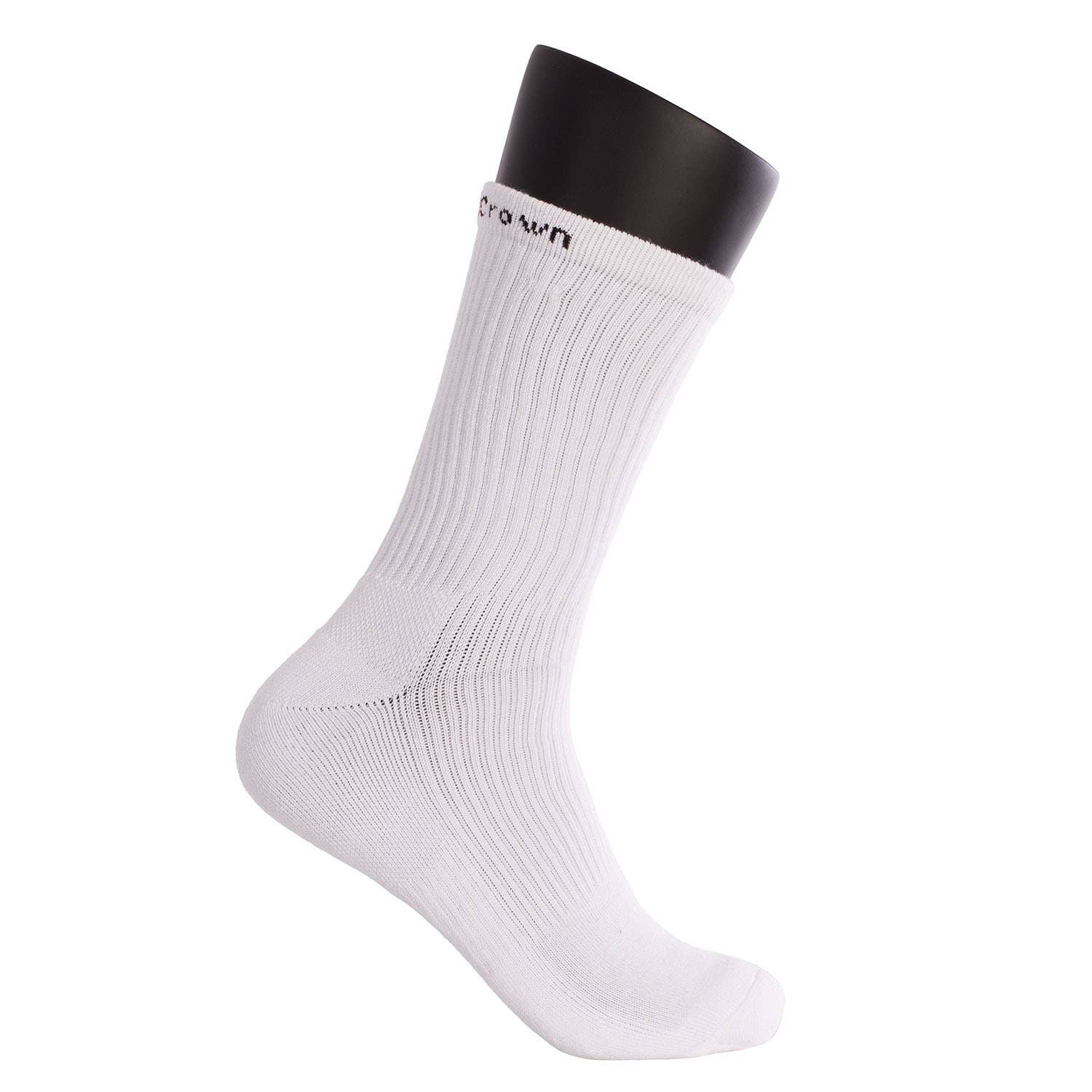 PACK 3 CALCETINES BLACK CROWN ALTOS A000411 BLANCOS