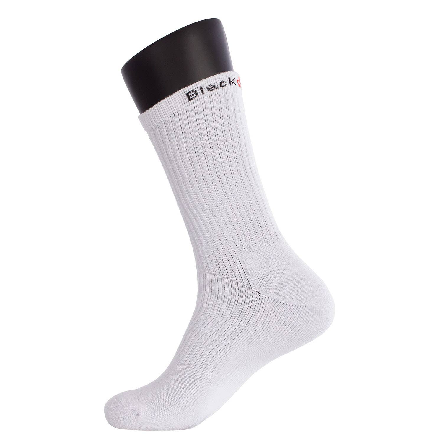 PACK 3 CALCETINES BLACK CROWN ALTOS A000411 BLANCOS