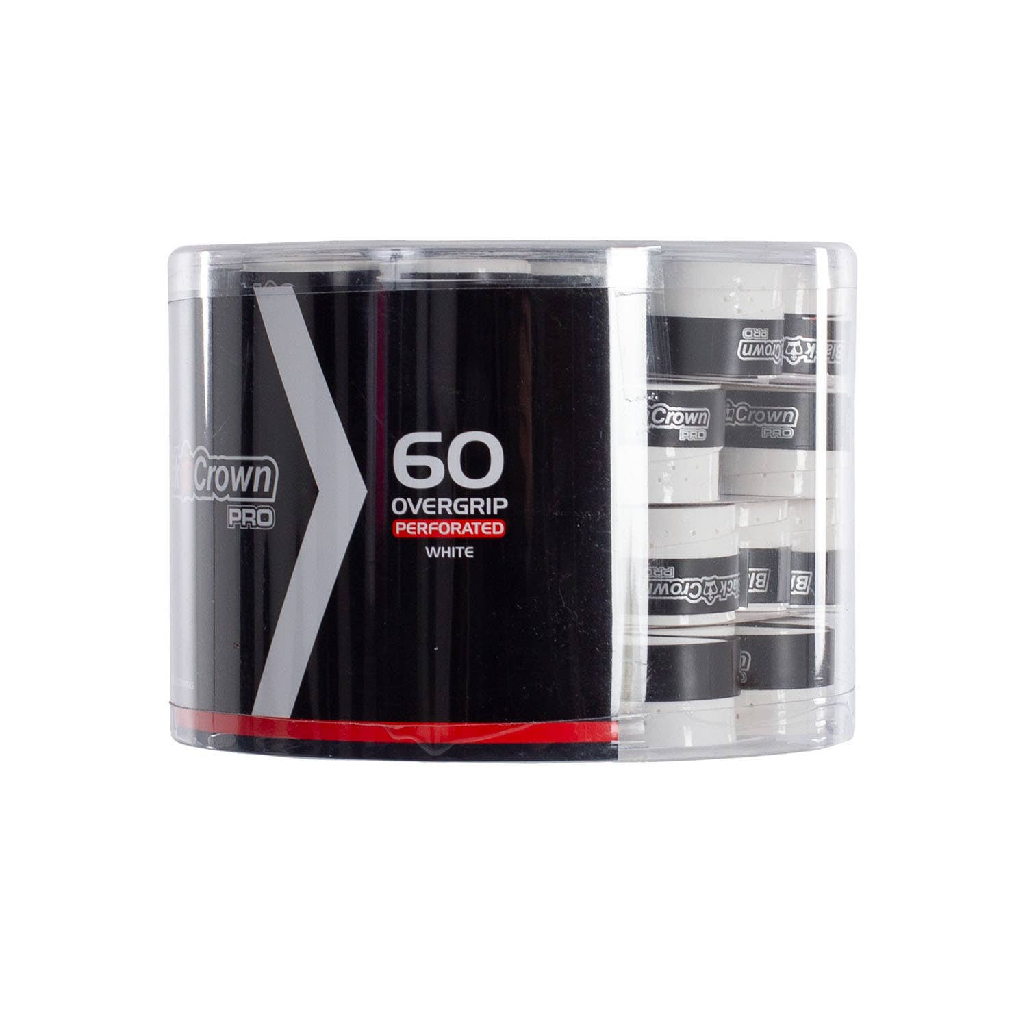 CUBO 60 OVERGRIPS PERFORADOS BLACK CROWN BLANCO