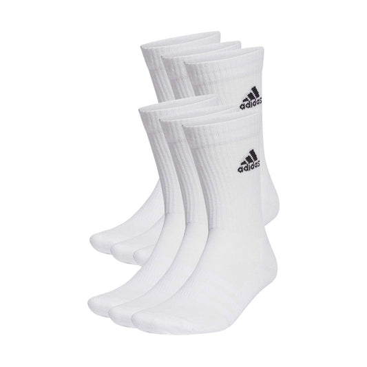 PACK 3 PARES CALCETINES ADIDAS CUSHION SPORTWEAR CREW BLANCO