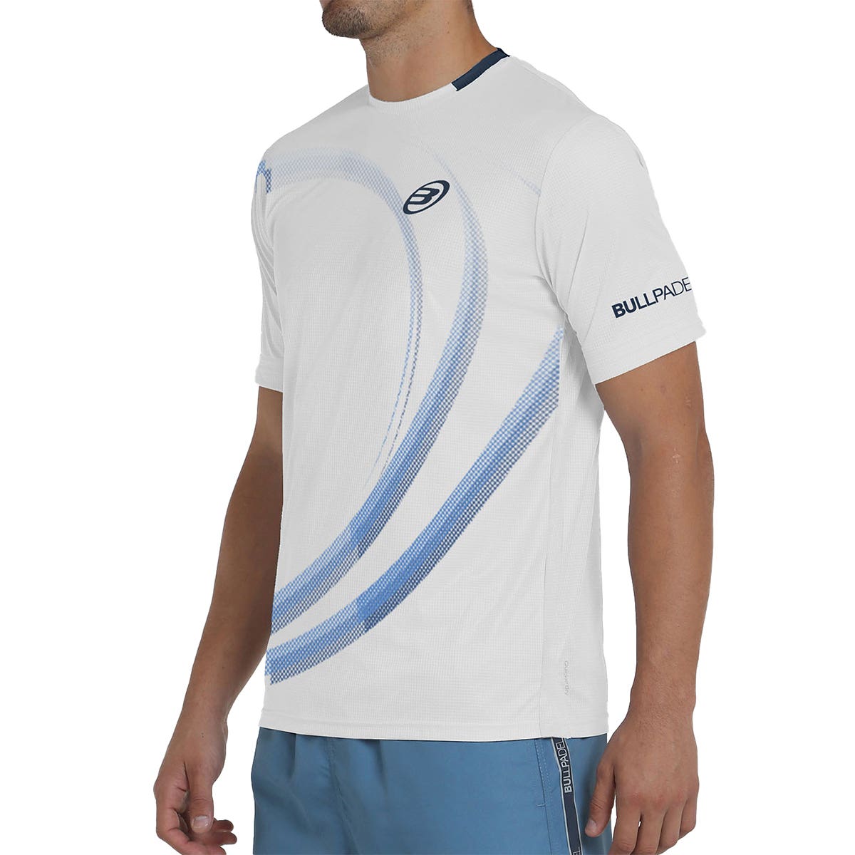 CAMISETA BULLPADEL BEQUE BLANCO