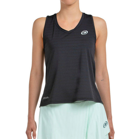 CAMISETA TIRANTES BULLPADEL MUJER ADIES 205 NEGRO