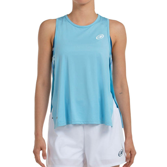 CAMISETA TIRANTES BULLPADEL DURANTA AZUL CLARO MUJER