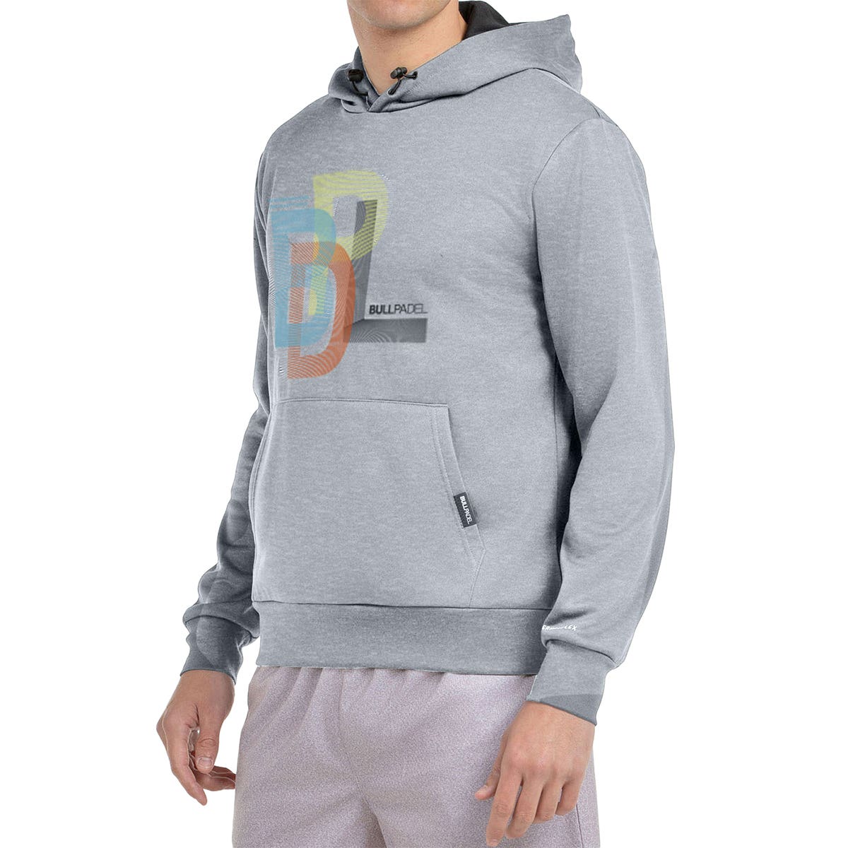 SUDADERA BULLPADEL GONDO GRIS MEDIO VIGORE
